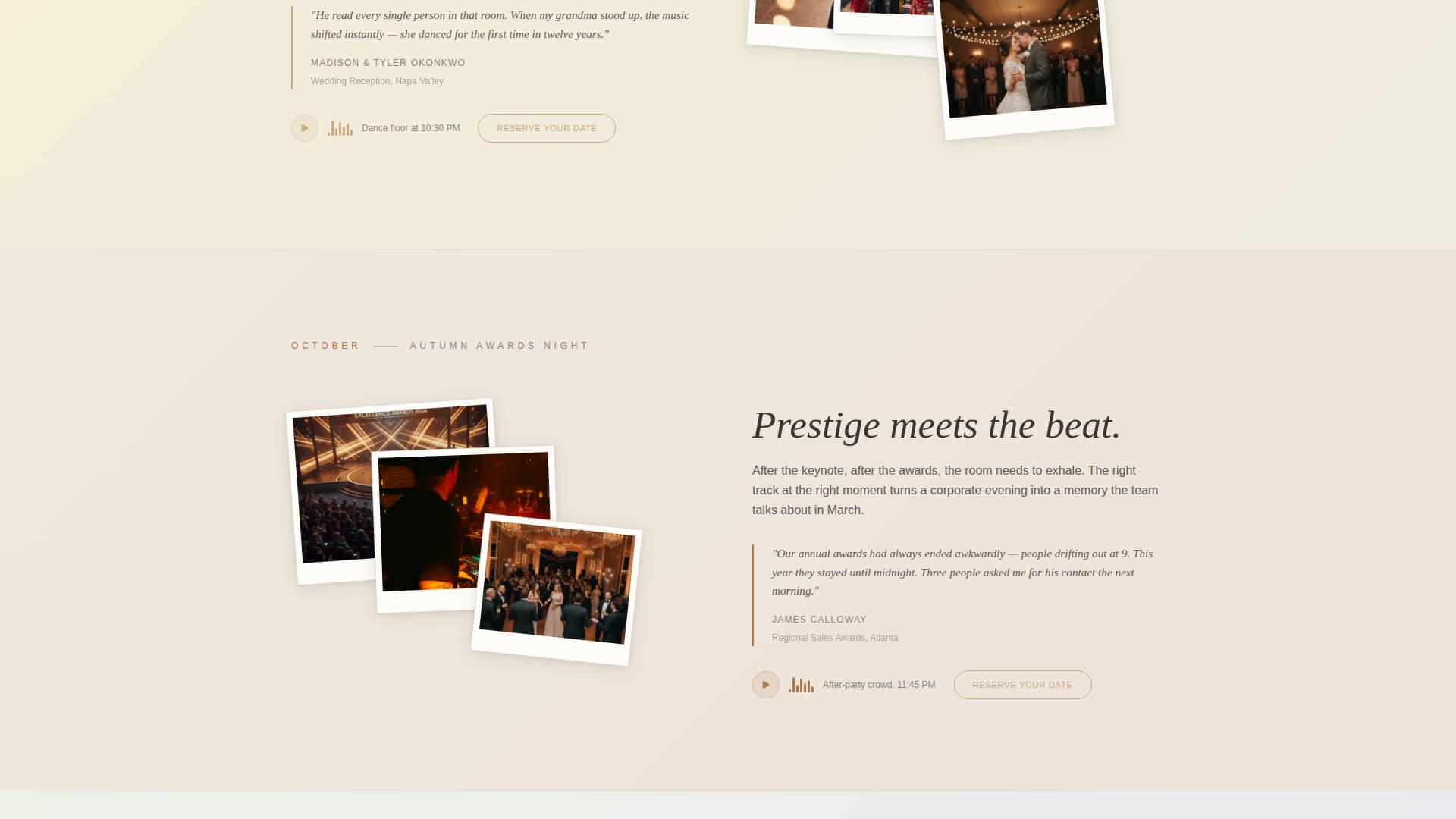 Pulse - Immersive Dj Landing Page Template