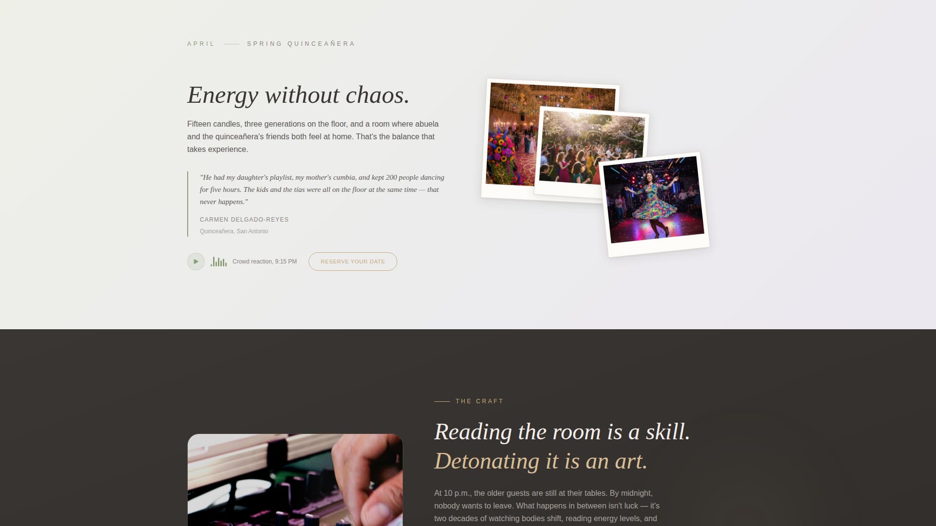 Pulse - Immersive Dj Landing Page Template