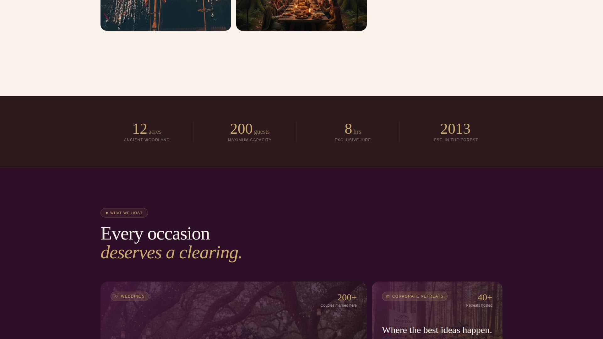 Canopy - Enchanting Woodland Landing Page Template