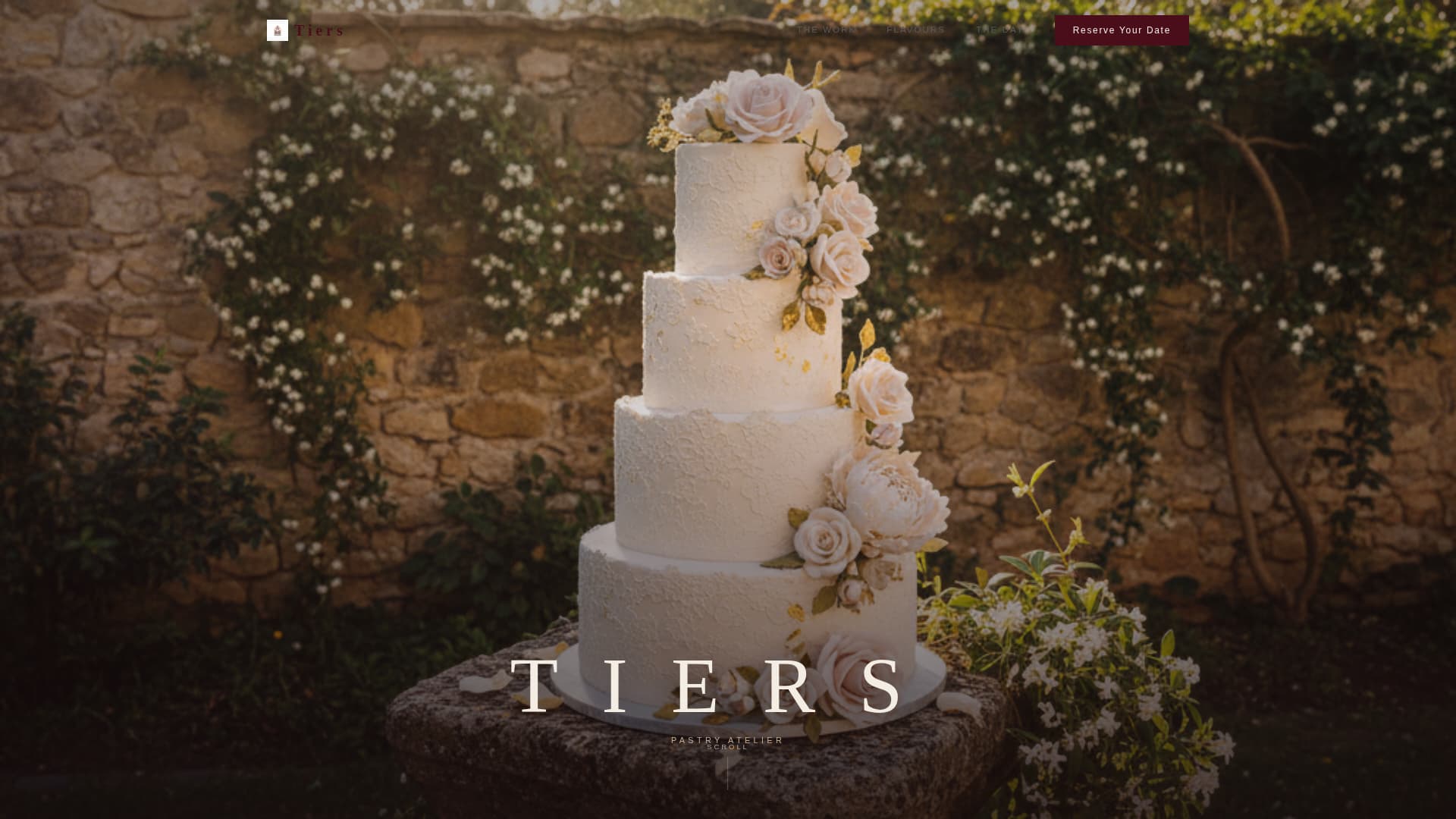Tiers - Luxe Gardenwedding Landing Page Template