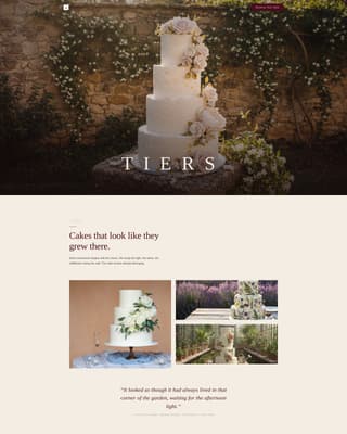 Garden Wedding Booking Website Template