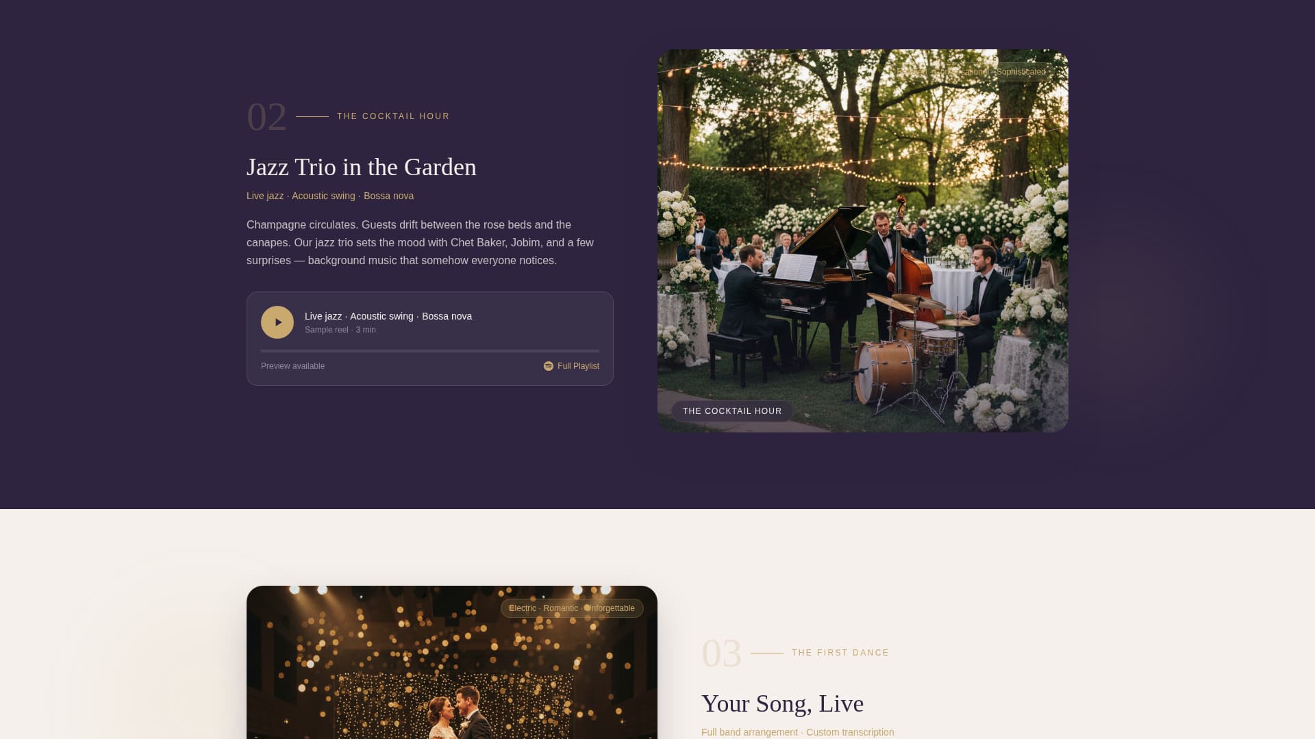 Serenade - Enchanting Wedding Landing Page Template