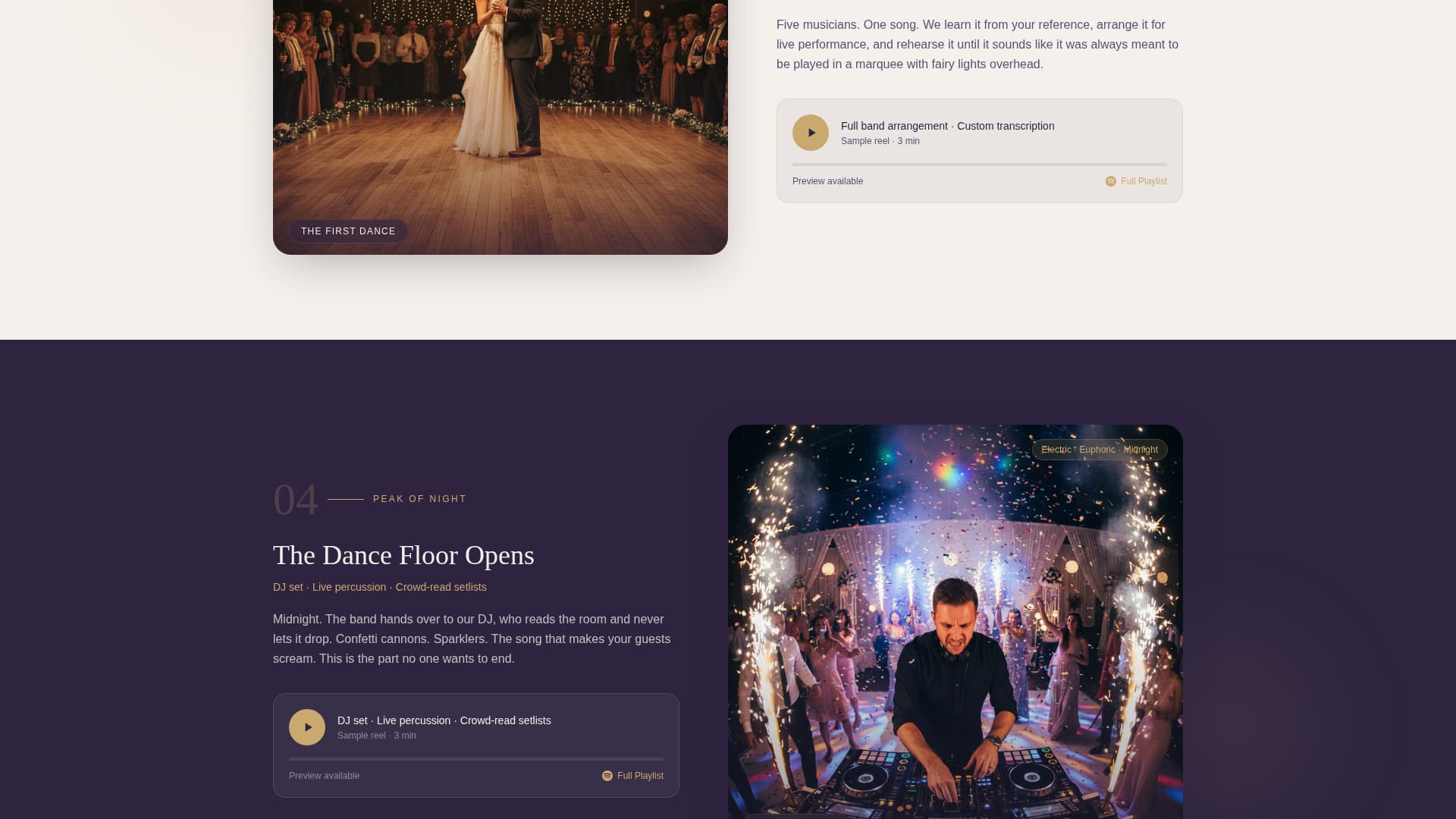 Serenade - Enchanting Wedding Landing Page Template