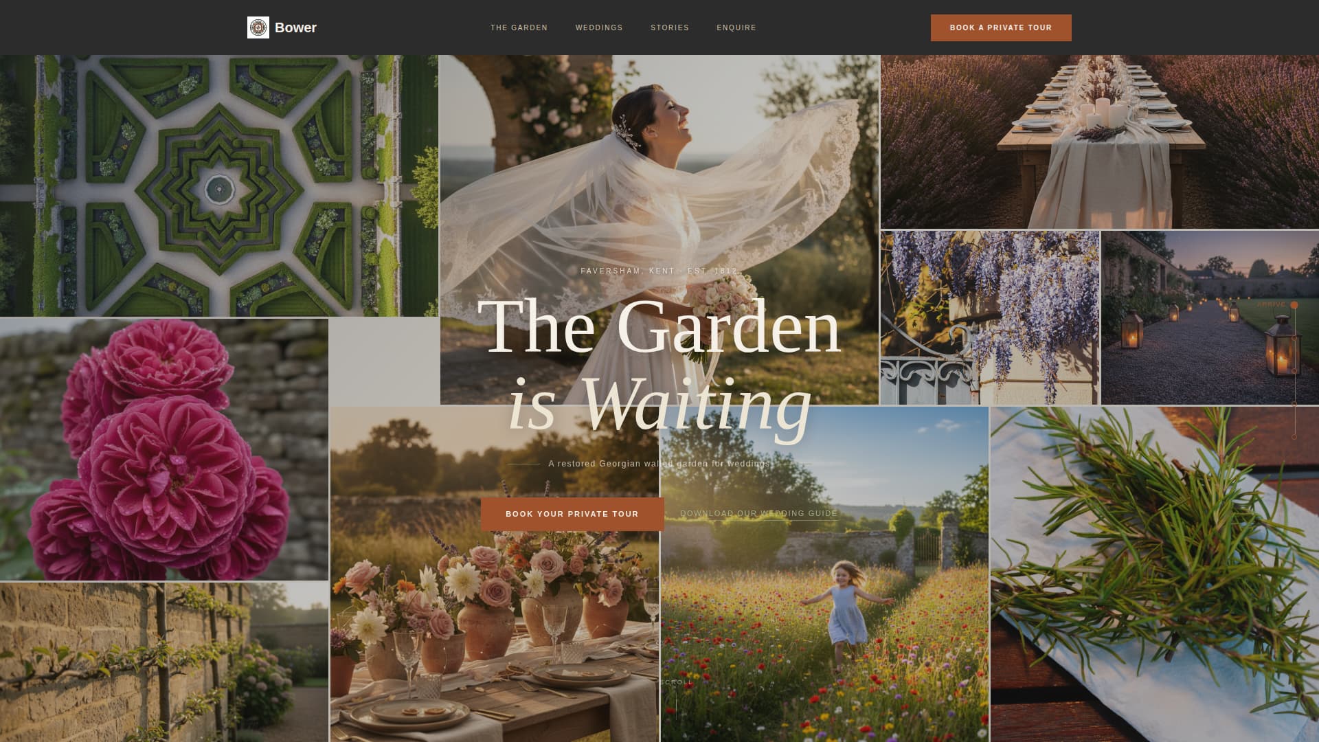 Arbor — Garden Wedding Landing Page Template