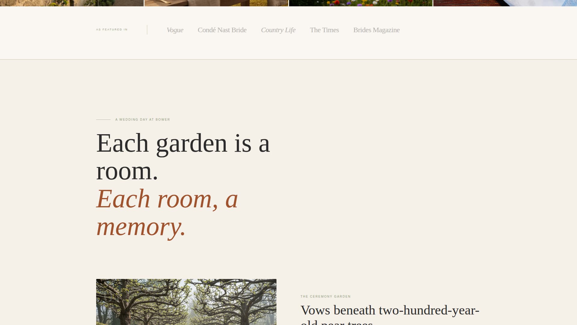 Arbor — Garden Wedding Landing Page Template