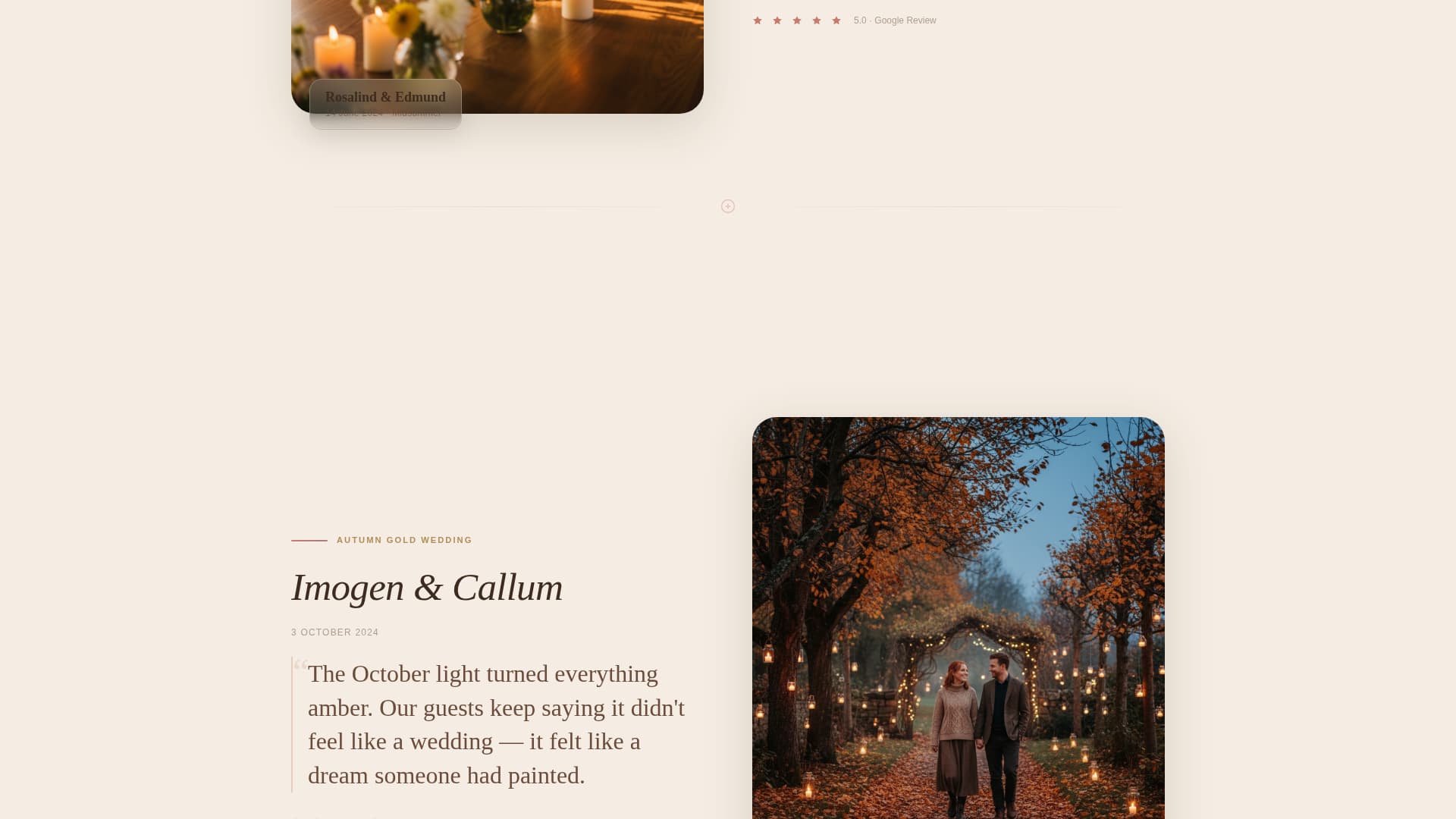 Bloom - Enchanting Gardenwedding Landing Page Template