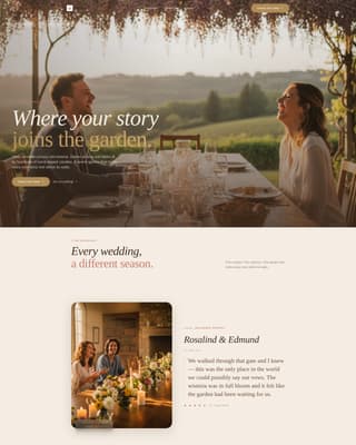 Wedding Venue Advanced Professional Website Template