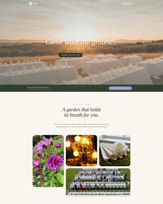 Wedding Venue Specialist Professional Website Template