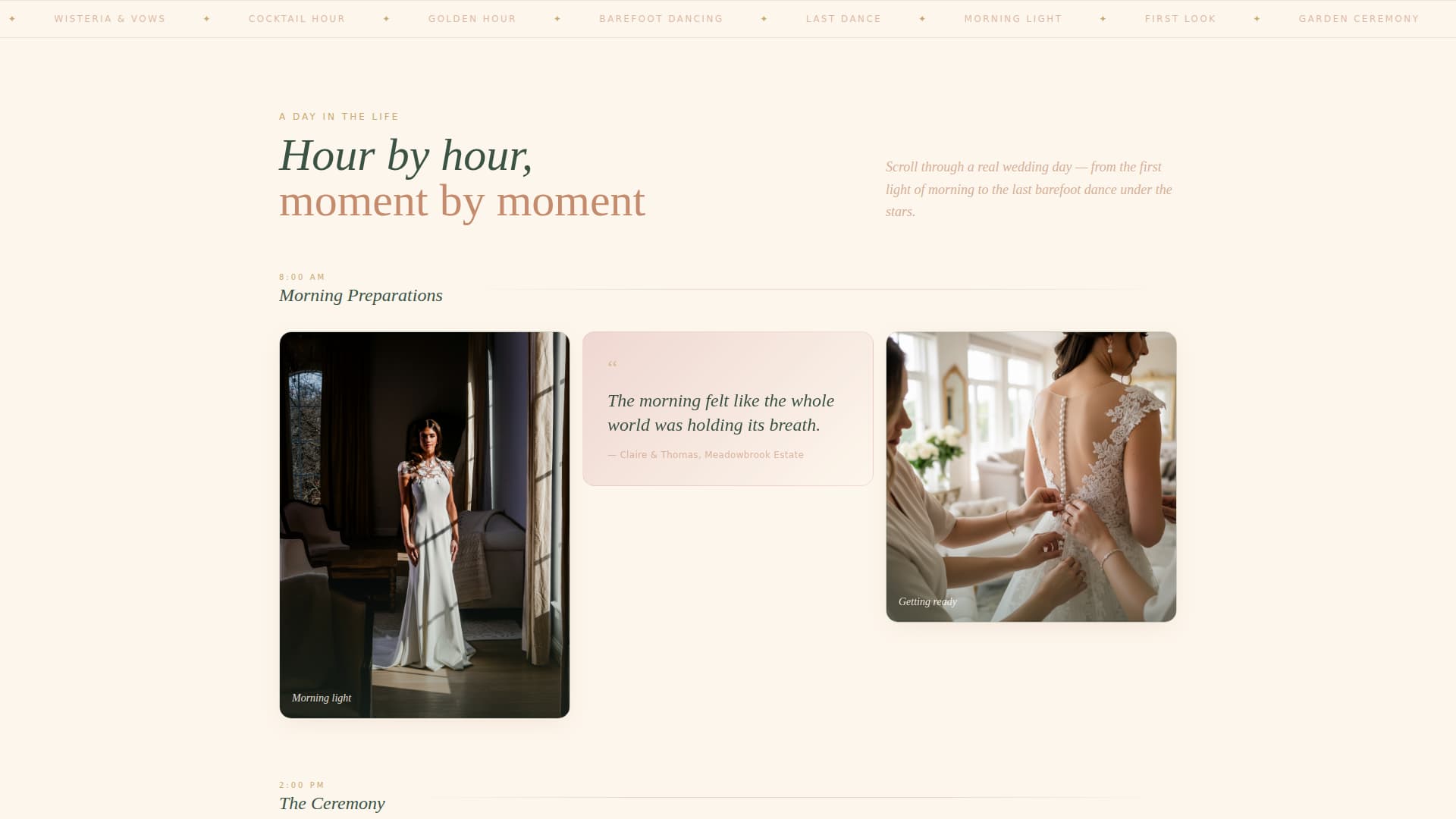 Bloom - Enchanting Videographer Landing Page Template