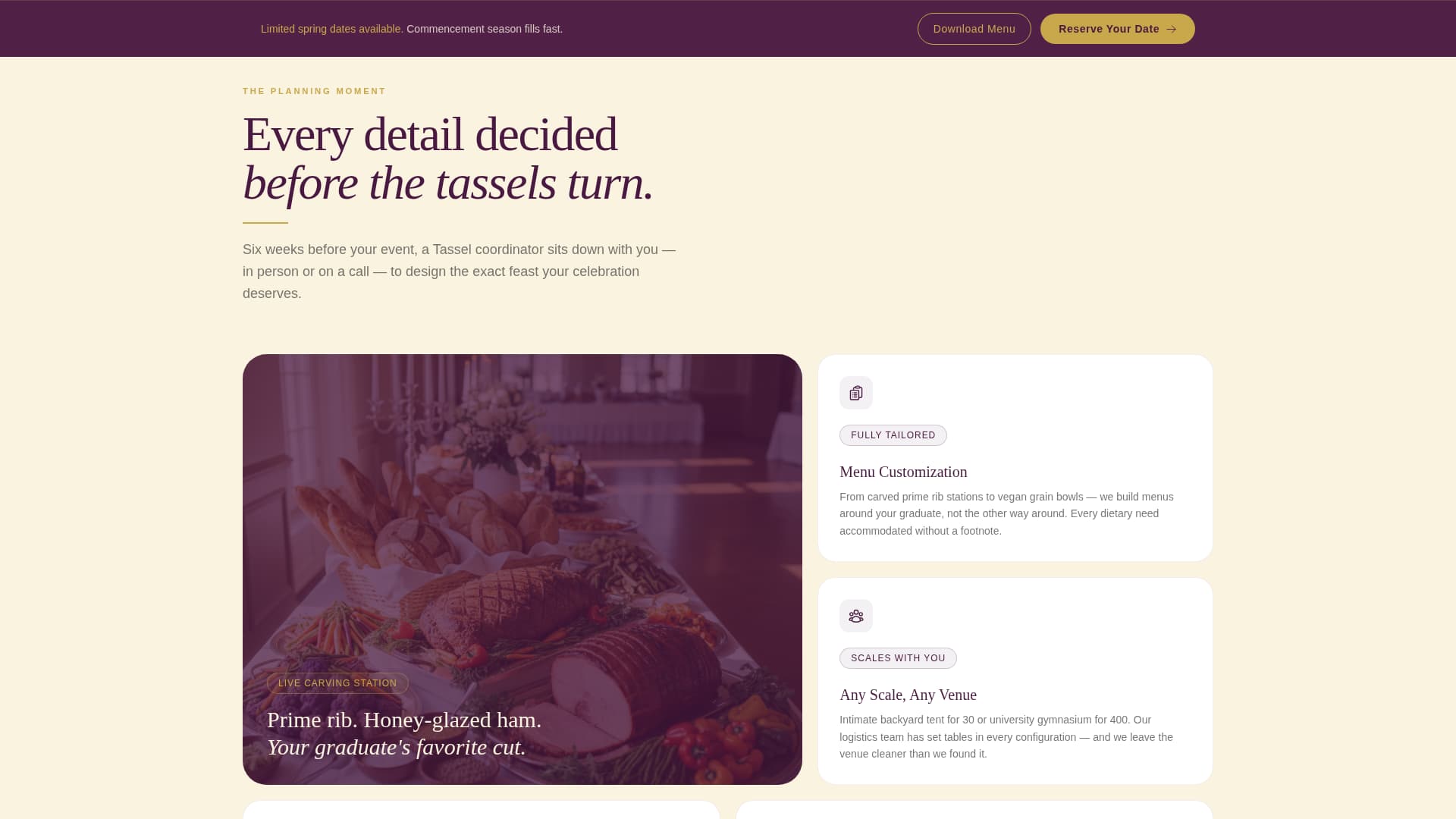 Tassel - Elegant Graduation Landing Page Template