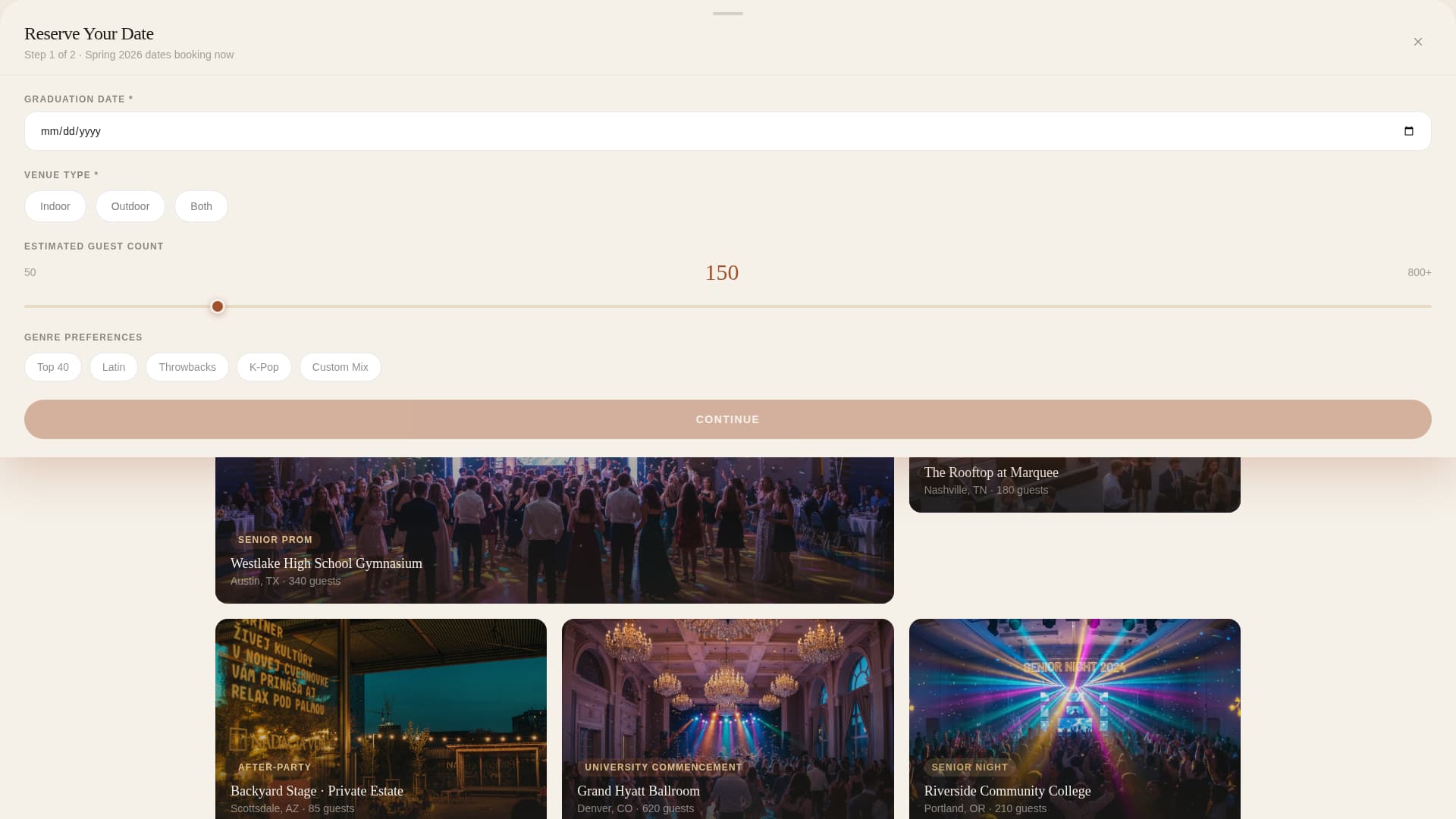 Encore - Unforgettable DJ Landing Page Template