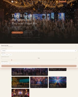 Graduation Event Complete Booking Website Template