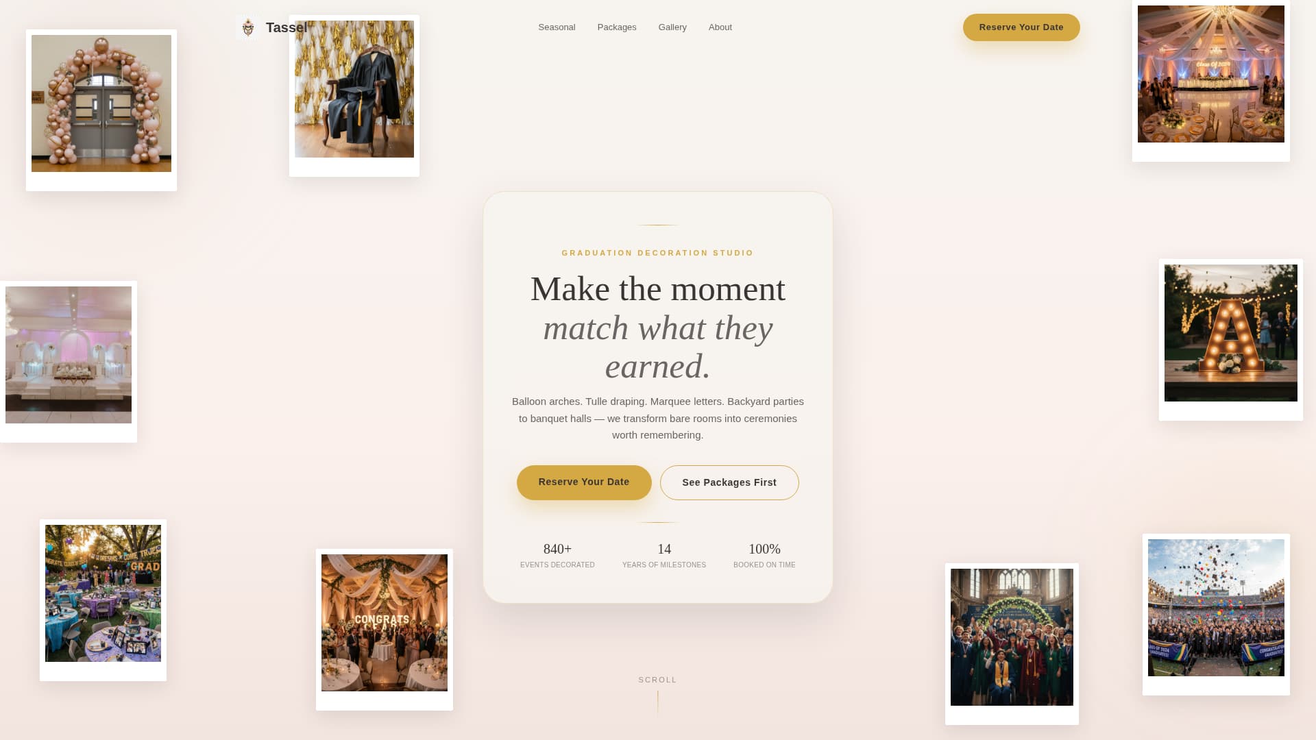 Cap — Graduation Milestone Landing Page Template