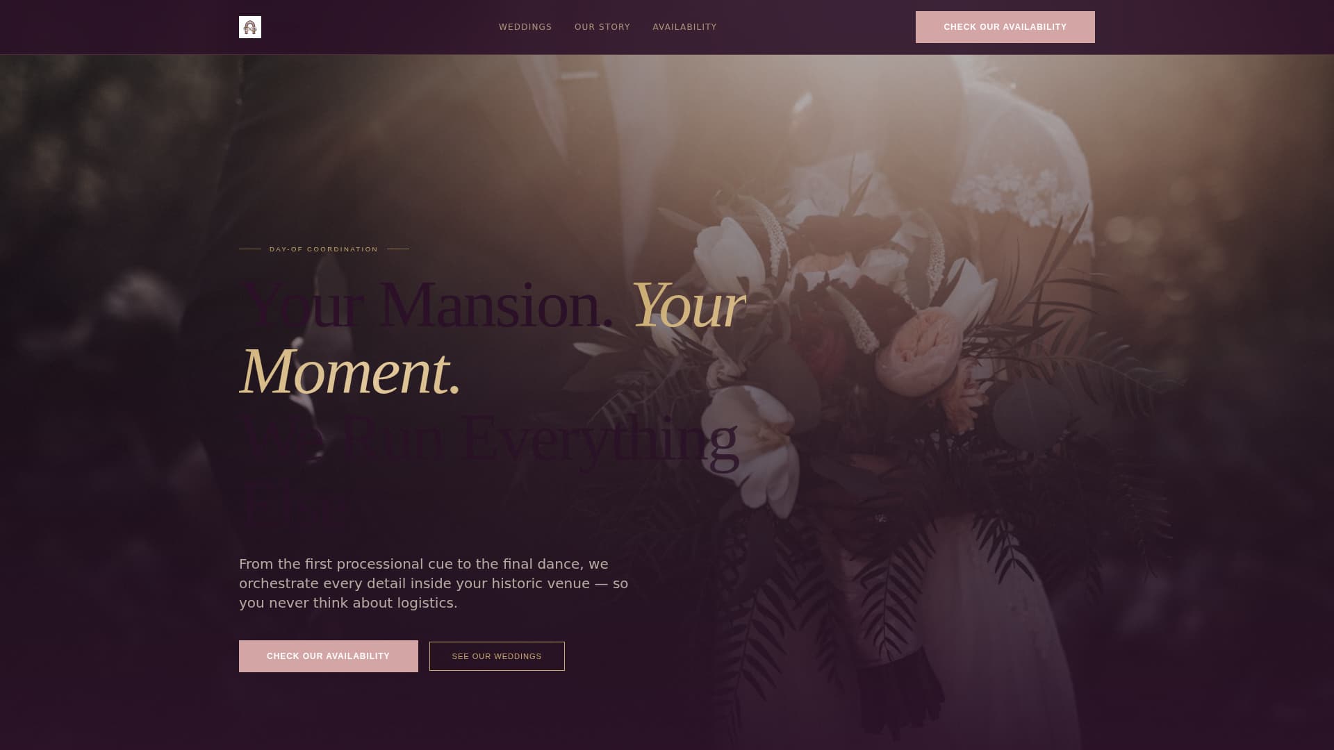Ceremony — Sophisticated Wedding Planning Landing Page Template