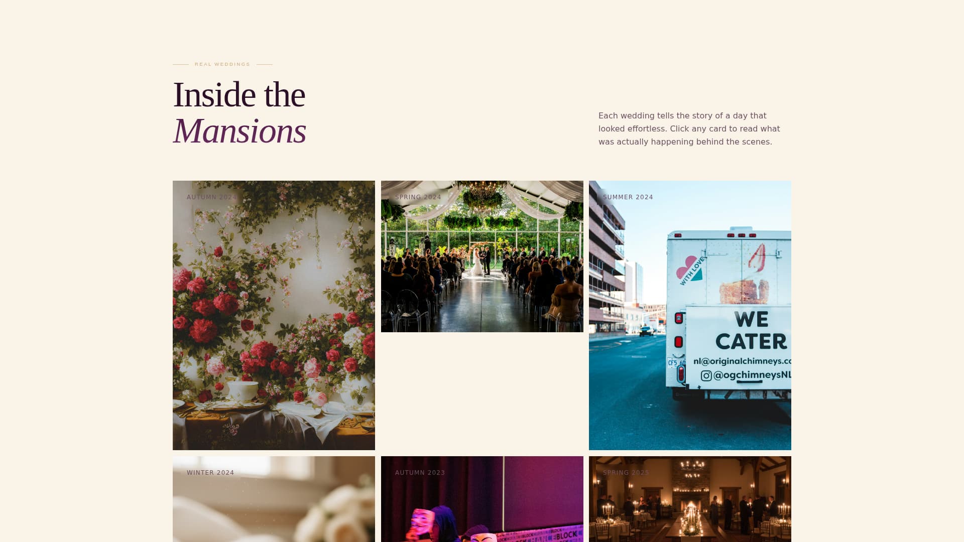 Ceremony — Sophisticated Wedding Planning Landing Page Template