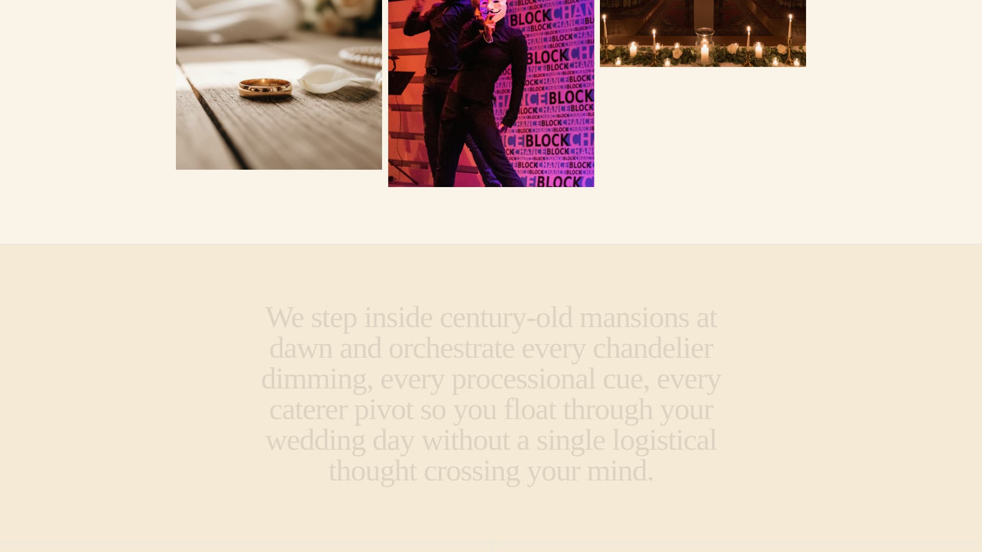 Ceremony — Sophisticated Wedding Planning Landing Page Template