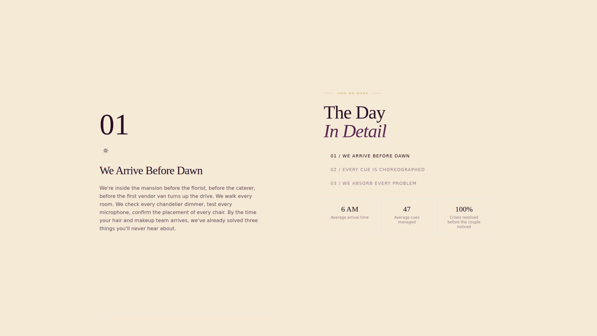 Ceremony — Sophisticated Wedding Planning Landing Page Template