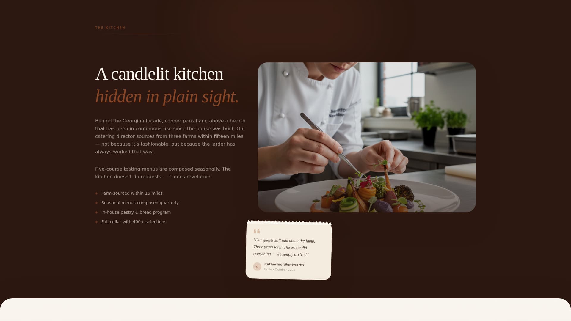 Fête - Elegant Mansion Landing Page Template