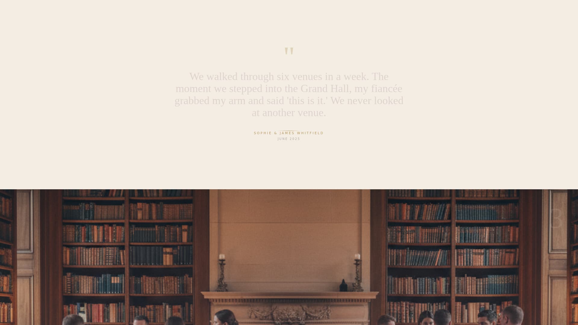 Vow - Enchanting Venue Landing Page Template