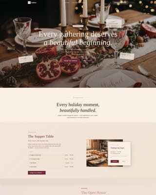 Holiday Event Reviews Website Template