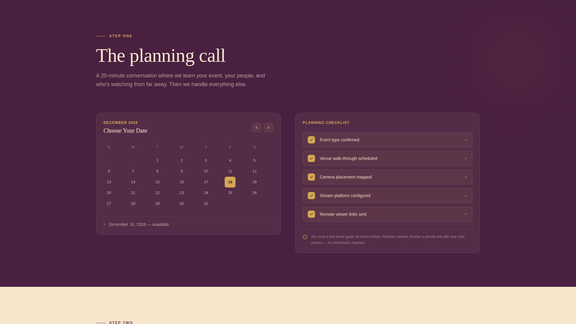 Gather - Heartfelt Streaming Landing Page Template