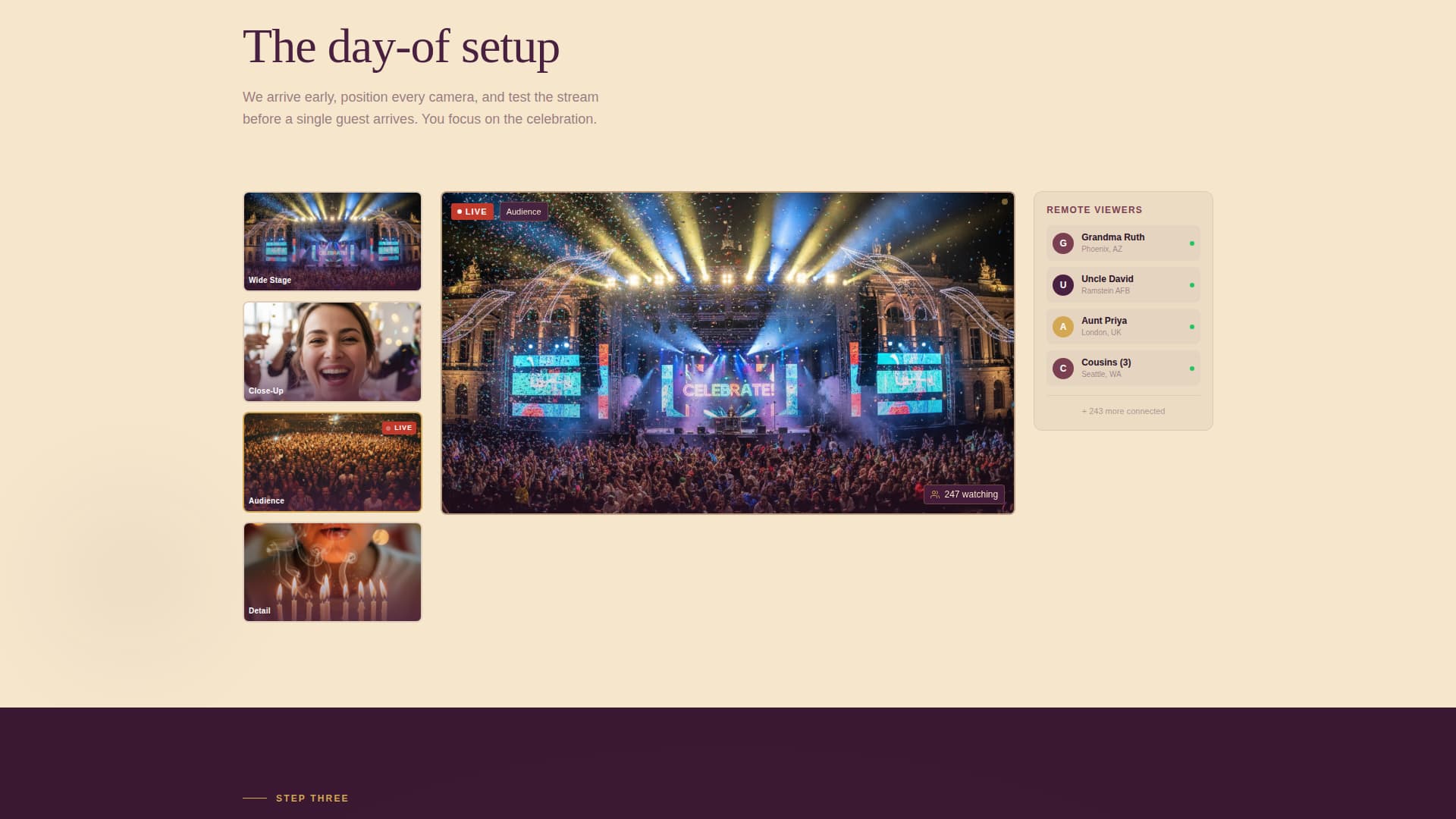 Gather - Heartfelt Streaming Landing Page Template
