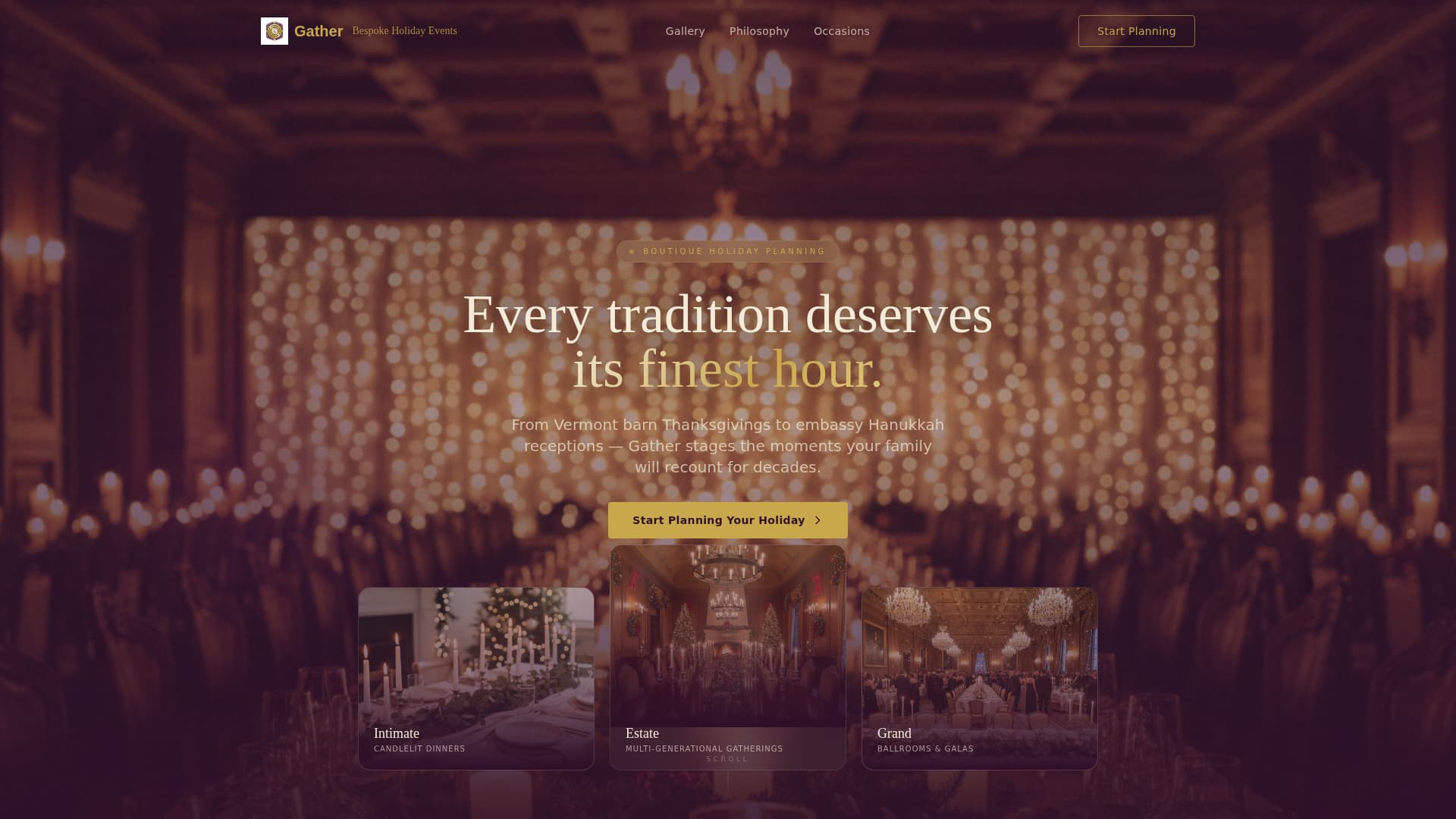 Merry — Holiday Celebration Landing Page Template