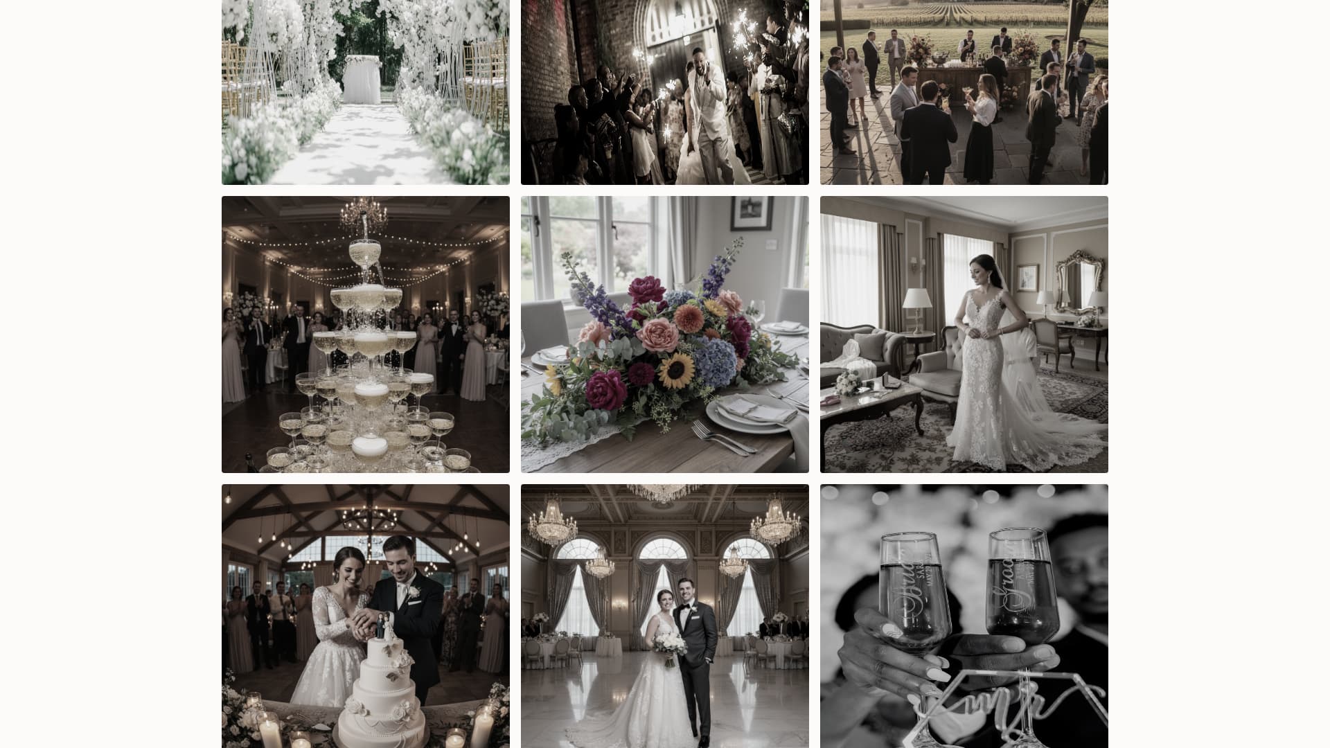 Vows - Enchanting Ballroom Landing Page Template