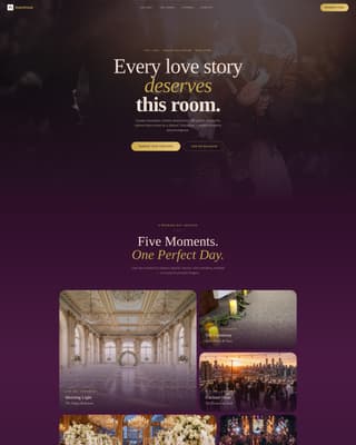 Wedding Venue Online Booking Website Template