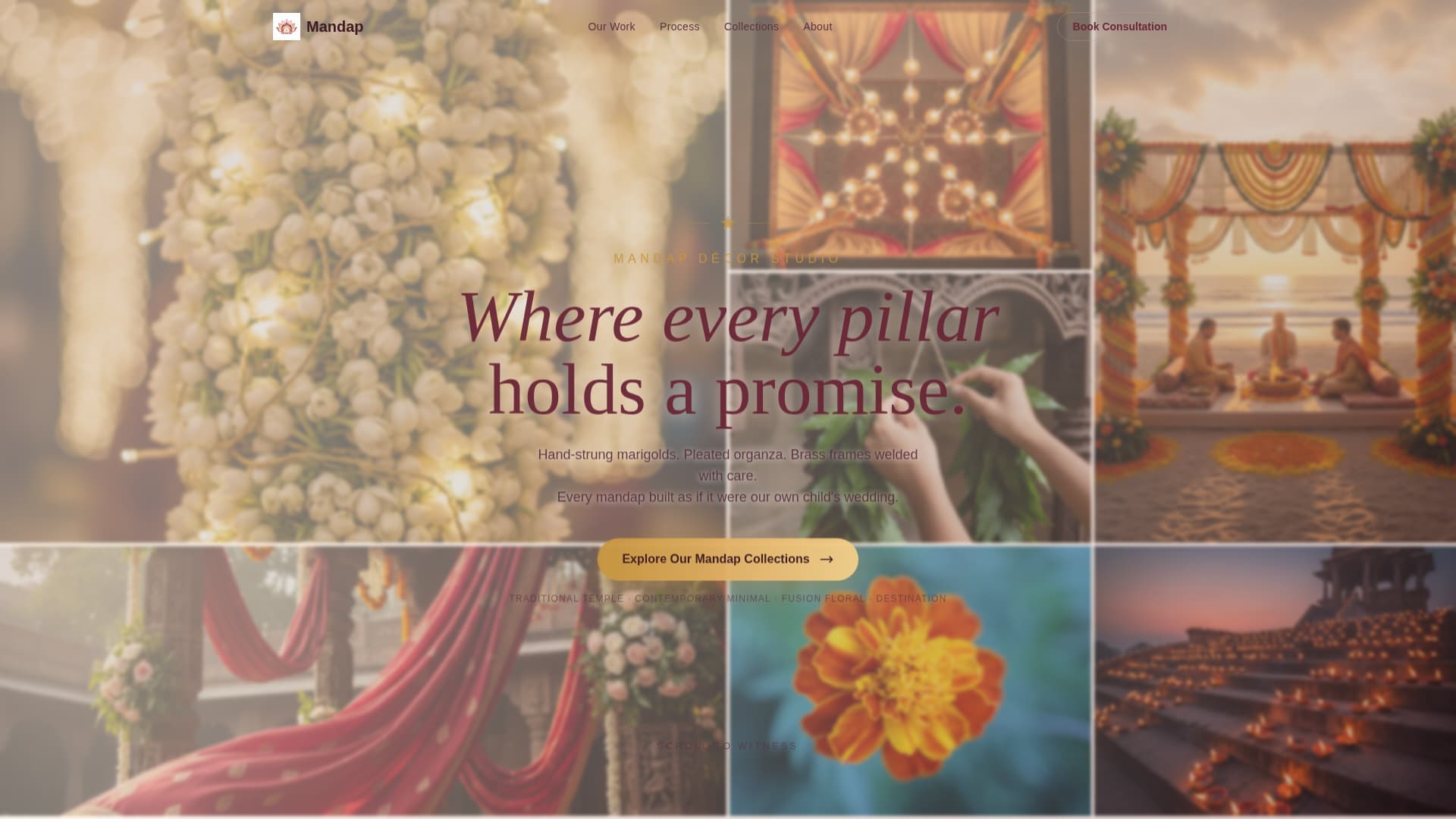 Mandap - Sacred Wedding Landing Page Template