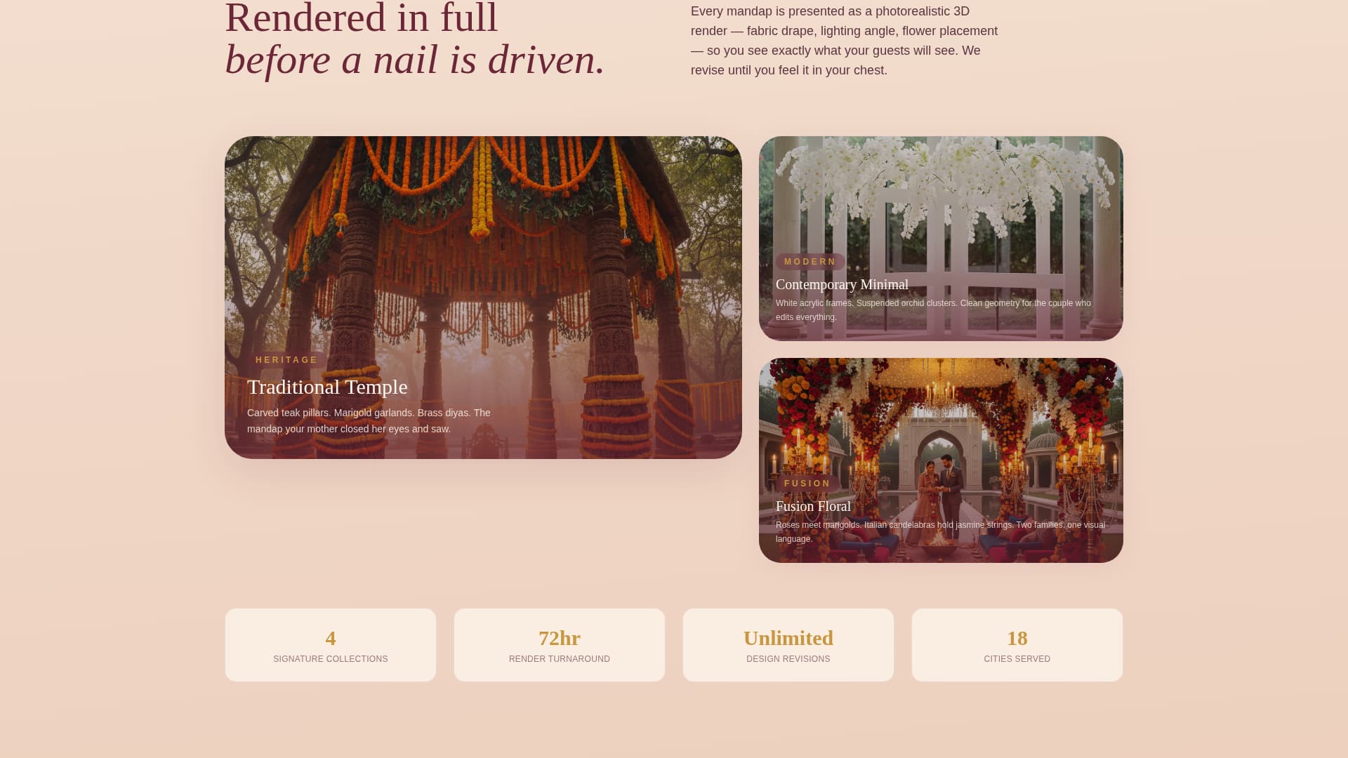 Mandap - Sacred Wedding Landing Page Template