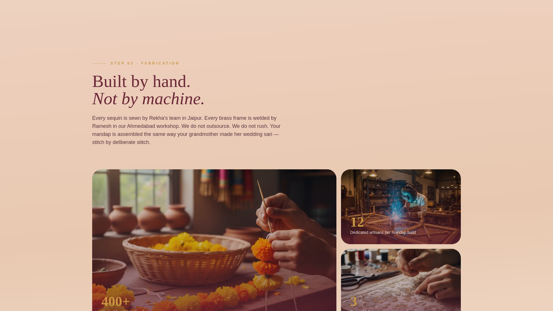 Mandap - Sacred Wedding Landing Page Template
