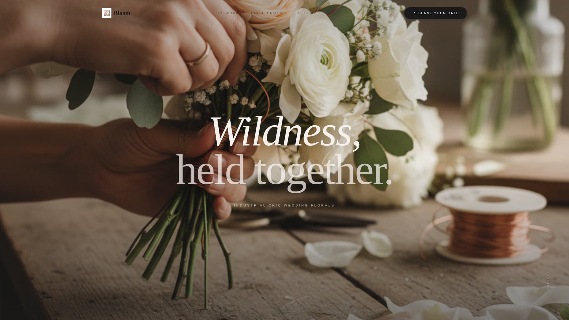 Blossom — Florist Design Landing Page Template