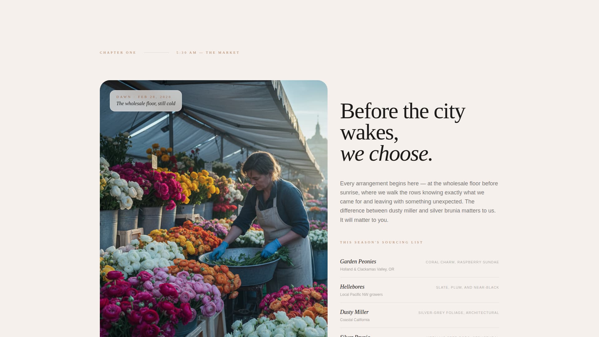 Blossom — Florist Design Landing Page Template