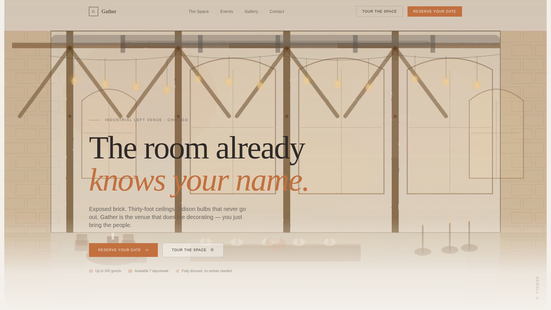 Gather - Stunning Venue Landing Page Template