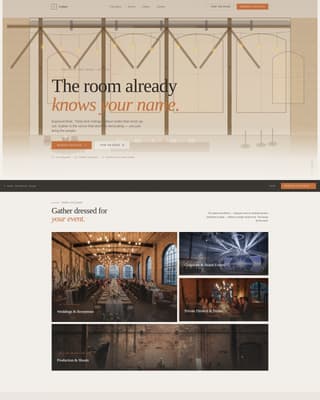Wedding Venue Booking Website Template