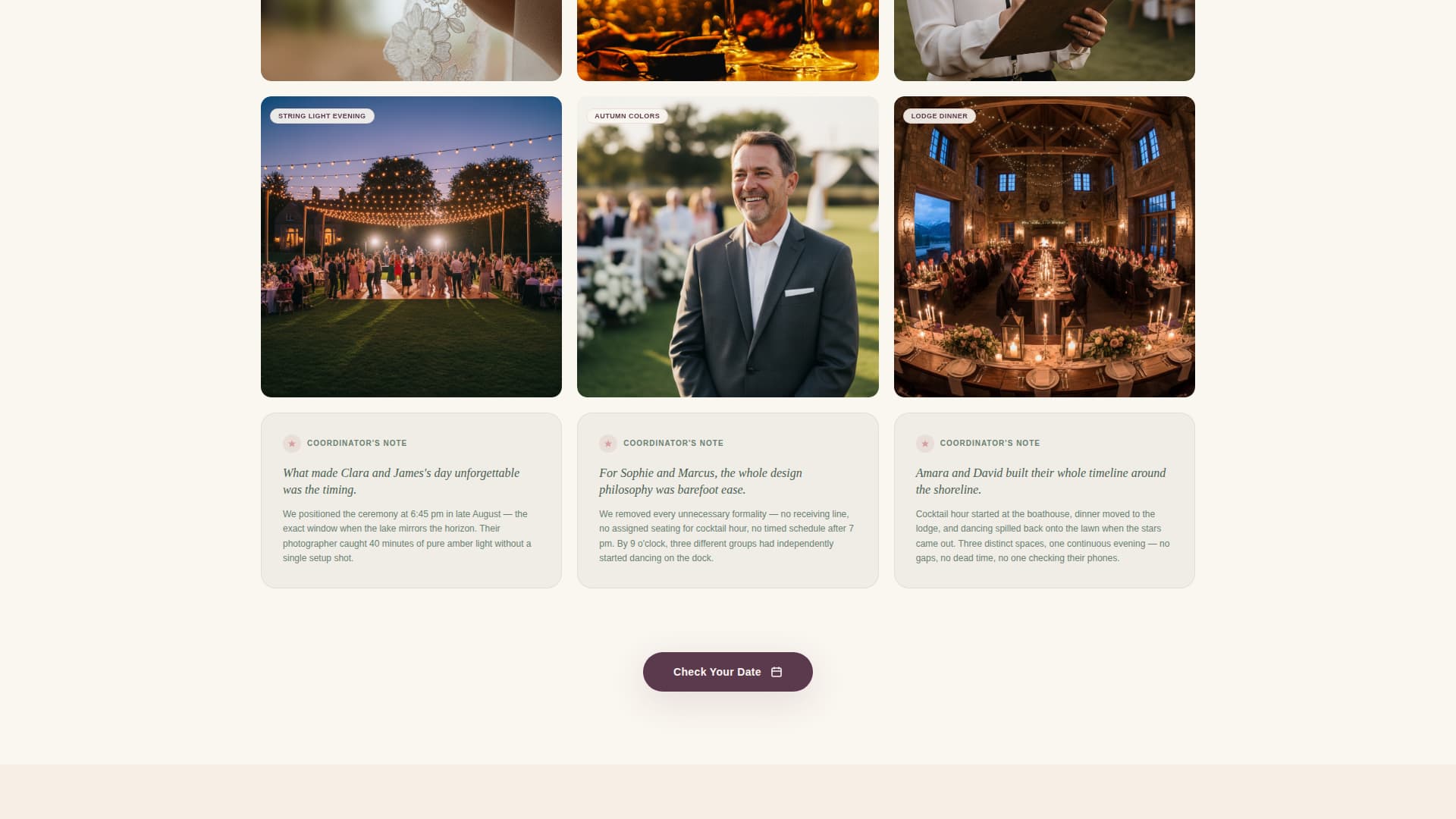 Shoreline - Enchanting Venue Landing Page Template