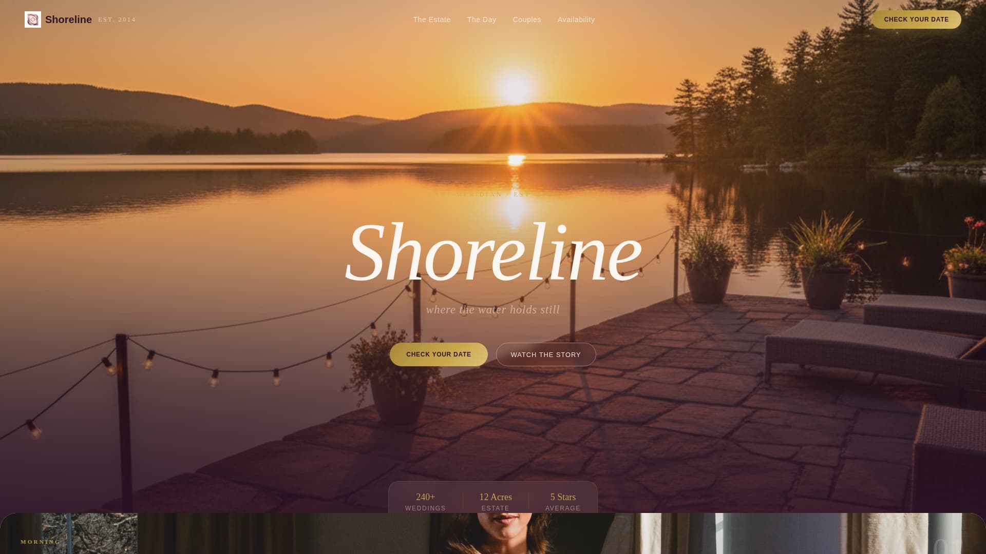 Lakeside - Highconverting Wedding Landing Page Template