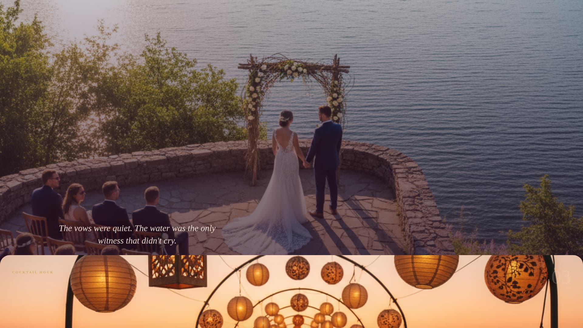 Lakeside - Highconverting Wedding Landing Page Template
