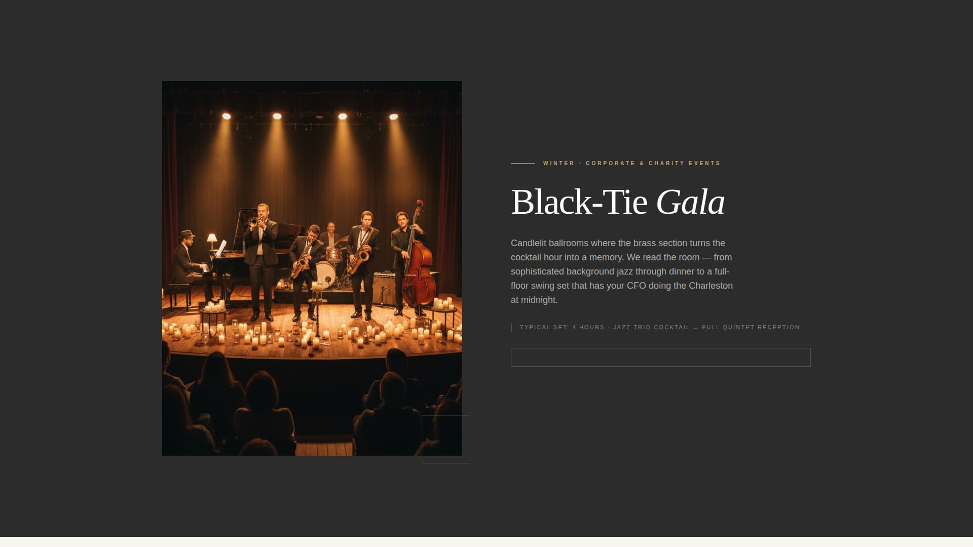 Setlist - Elegant Band Landing Page Template