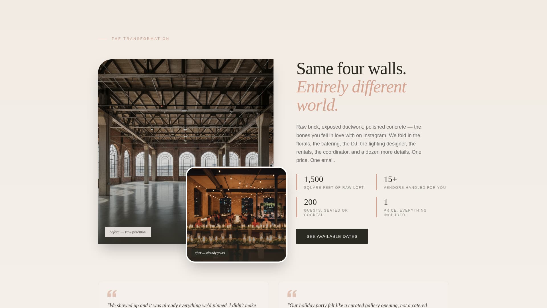 Loft - Premium & Landing Page Template