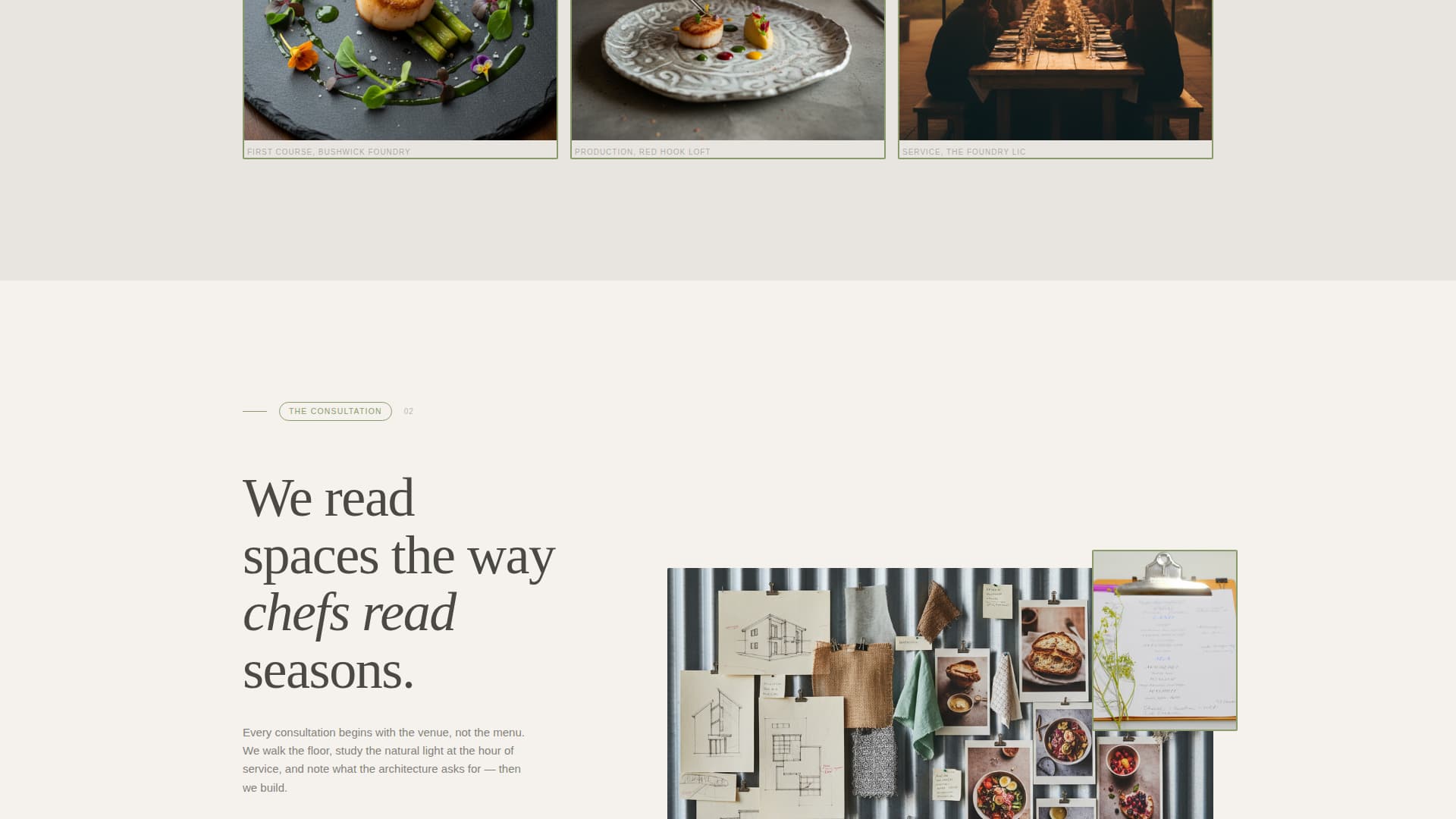 Gather - Immersive Catering Landing Page Template
