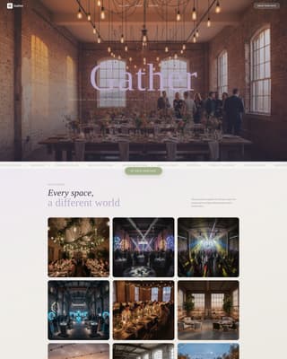 Wedding Venue Booking Website Template