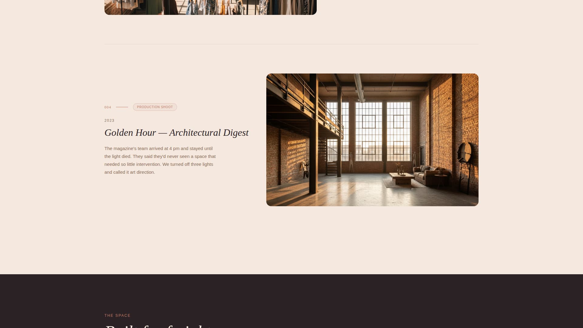 Loft - Timeless Industrial Landing Page Template