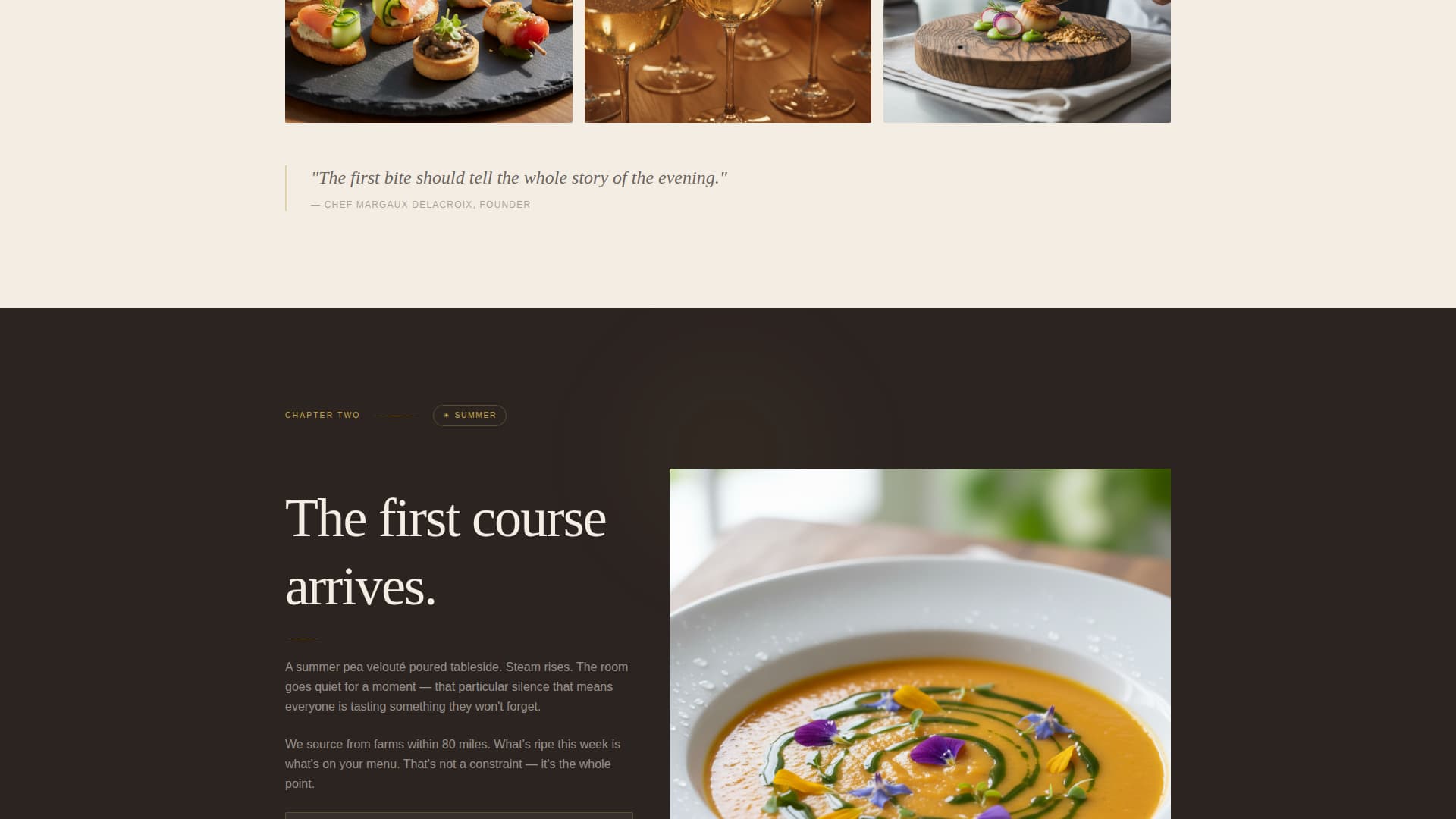 Feast - Artisan Caterer Landing Page Template