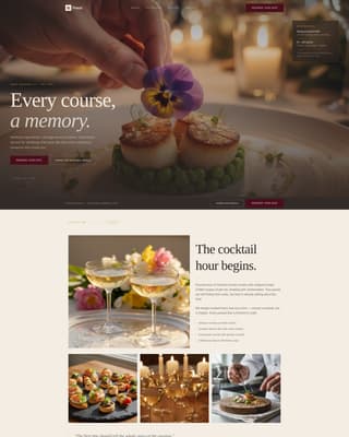 Luxury Wedding Specialist Booking Website Template