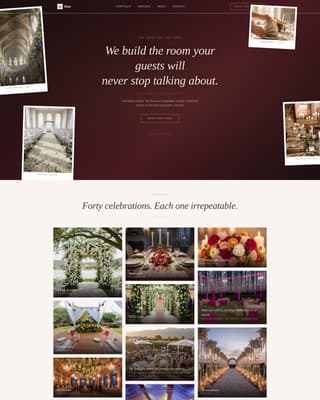 Luxury Wedding Booking Website Template