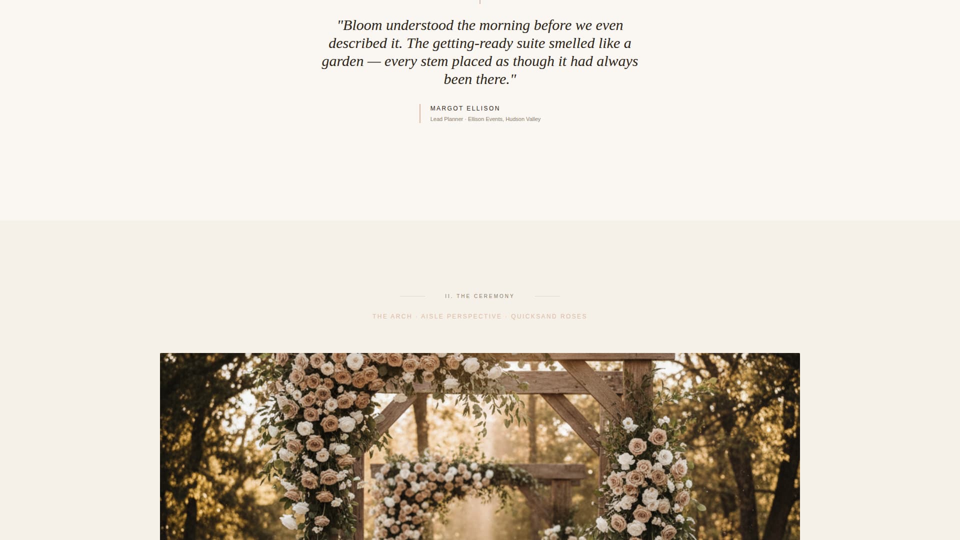 Petal — Florist Arrangement Landing Page Template