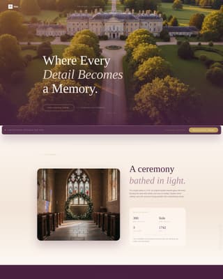 Luxury Wedding Professional Website Template