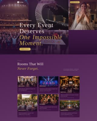 Magician & Entertainer Booking Website Template